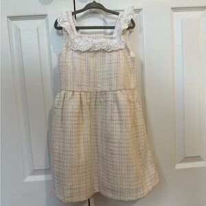 Janie and Jack Ruffle lined dress tweed. Great for Easter